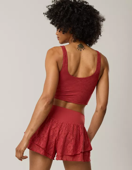 Aeo OFFLINE By Aerie Real Me Lace Flowy Short