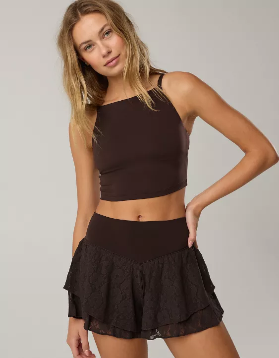 Aeo OFFLINE By Aerie Real Me Lace Flowy Short