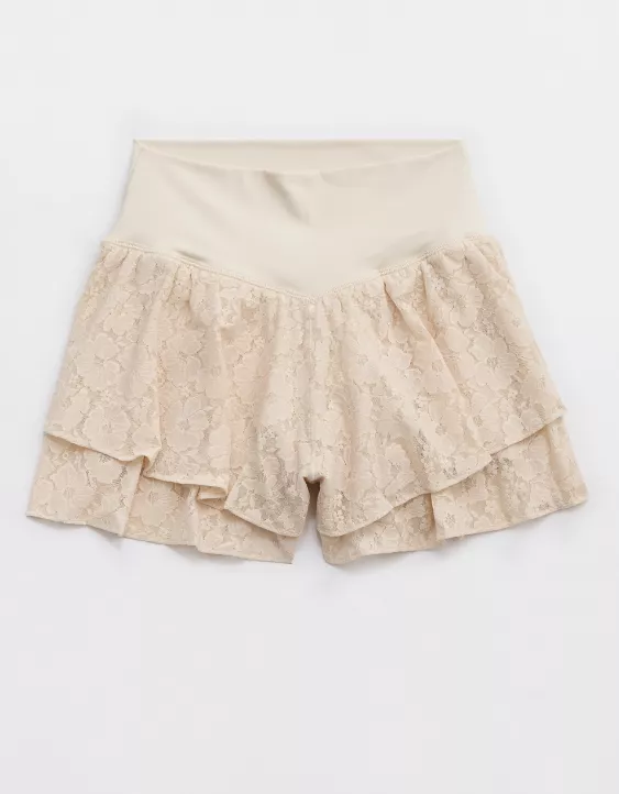 Aeo OFFLINE By Aerie Real Me Lace Flowy Short