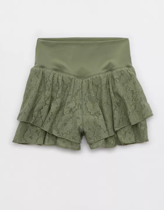 Aeo OFFLINE By Aerie Real Me Lace Flowy Short