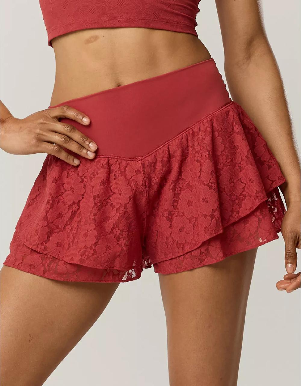 aeo OFFLINE By Aerie Real Me Lace Flowy Short
