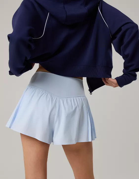 Aeo OFFLINE By Aerie Real Me Pleated Flowy Short