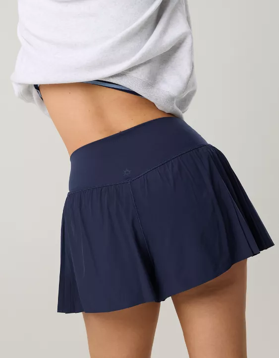 Aeo OFFLINE By Aerie Real Me Pleated Flowy Short