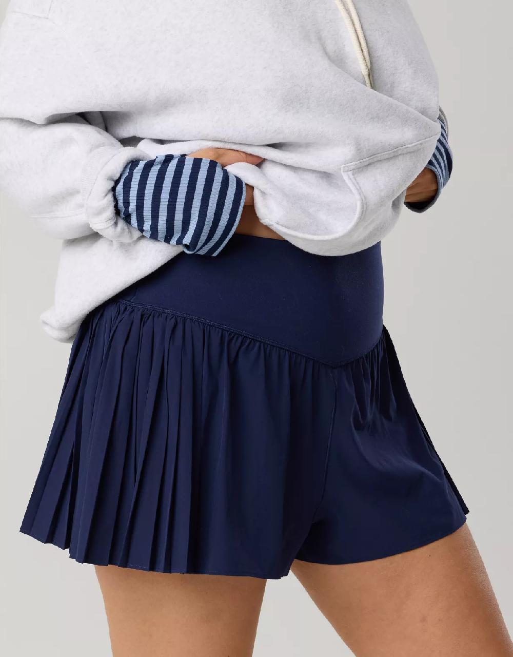 aeo OFFLINE By Aerie Real Me Pleated Flowy Short