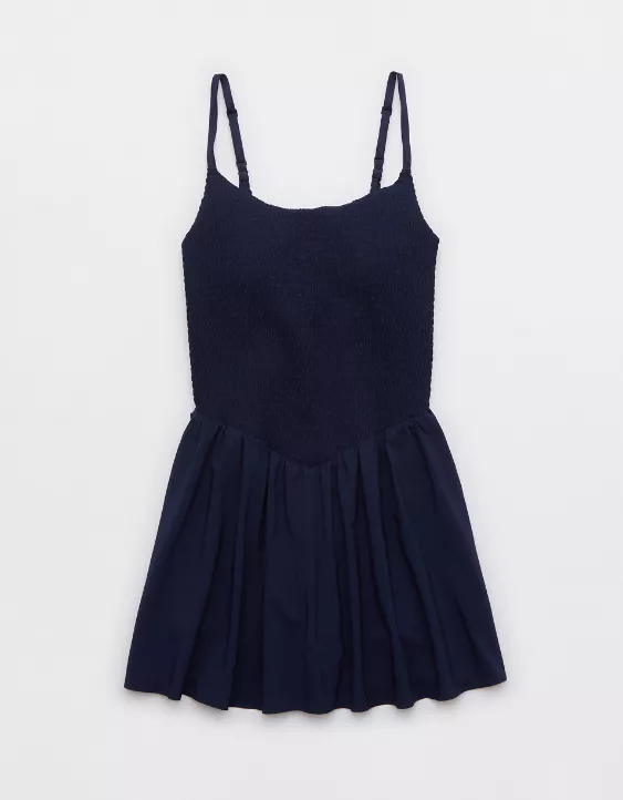 Aeo OFFLINE By Aerie Real Me Smocked Flowy Dress