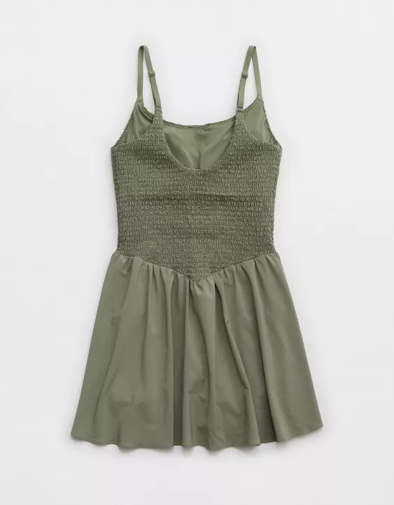 Aeo OFFLINE By Aerie Real Me Smocked Flowy Dress