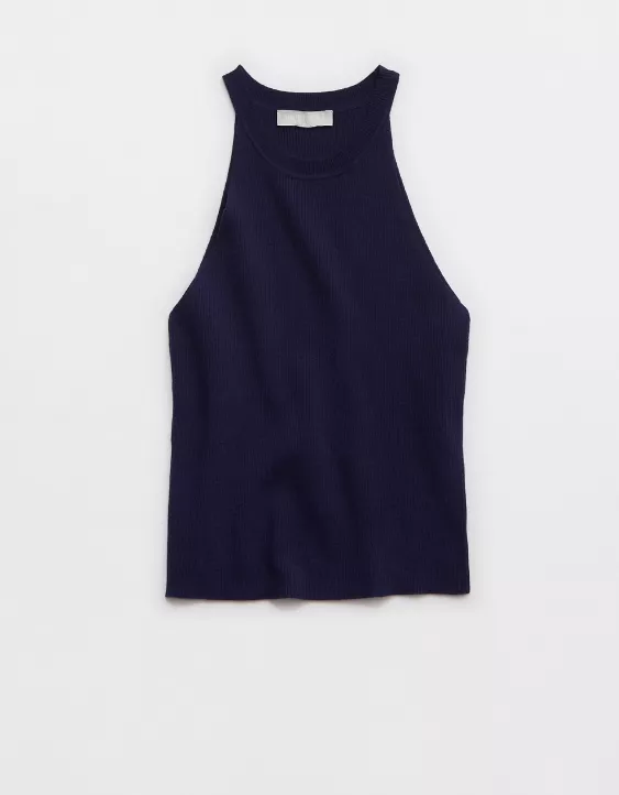Aeo Pickletini Olivia Halter Sweater Tank