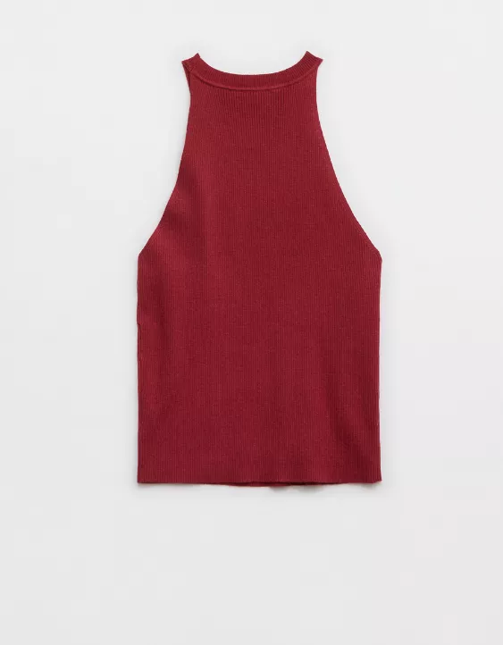 Aeo Pickletini Olivia Halter Sweater Tank