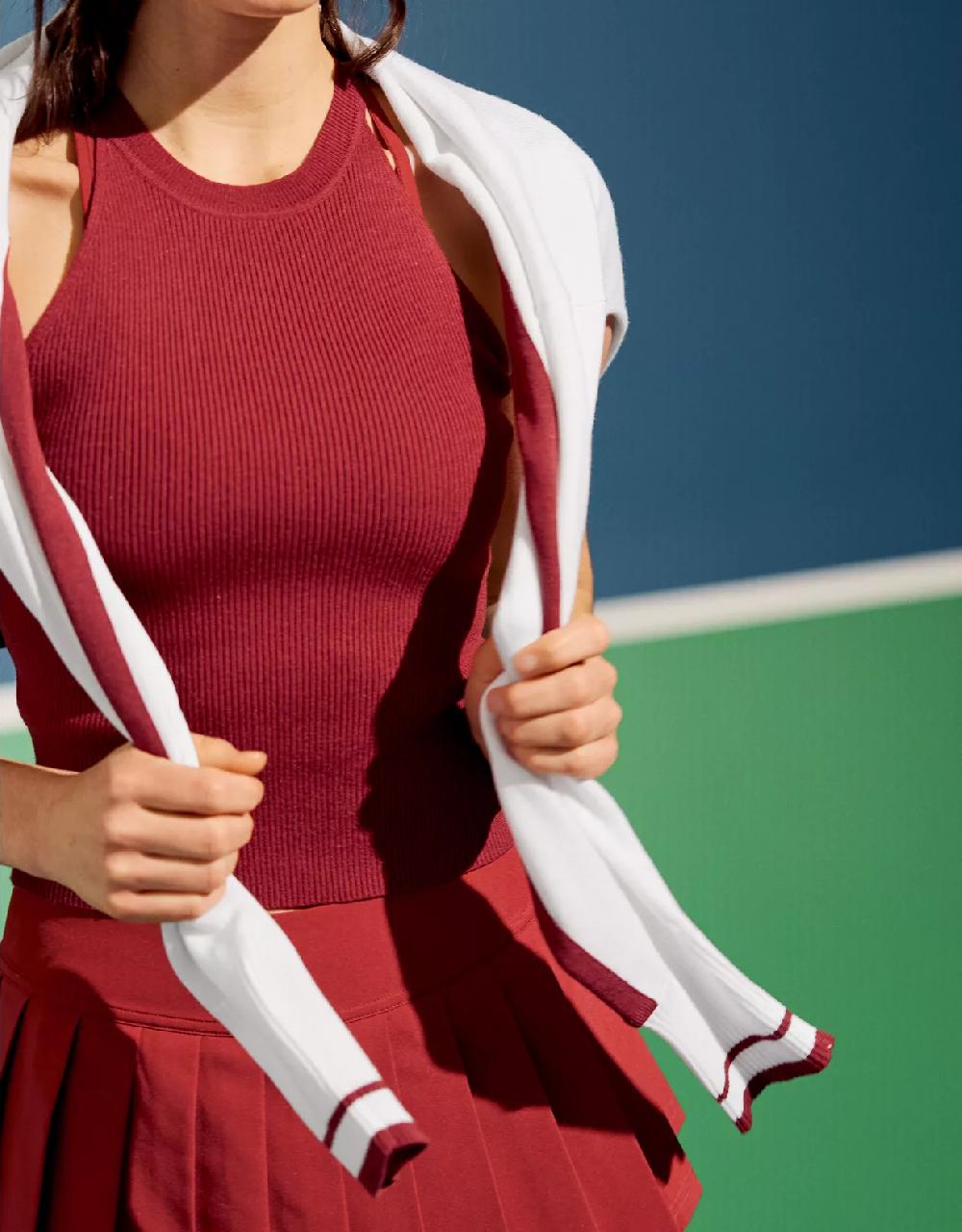 aeo Pickletini Olivia Halter Sweater Tank