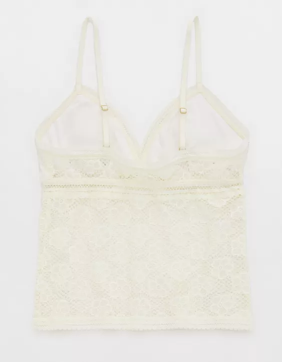 Aeo Show Off Beachside Lace Padded Bra Top