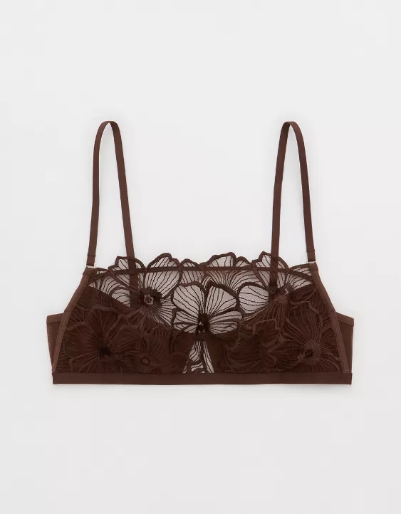 Aeo Show Off Embroidery Bralette
