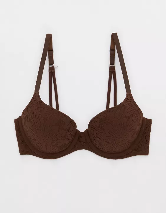 Aeo Sunnie Bloom Lace Demi Push Up Bra