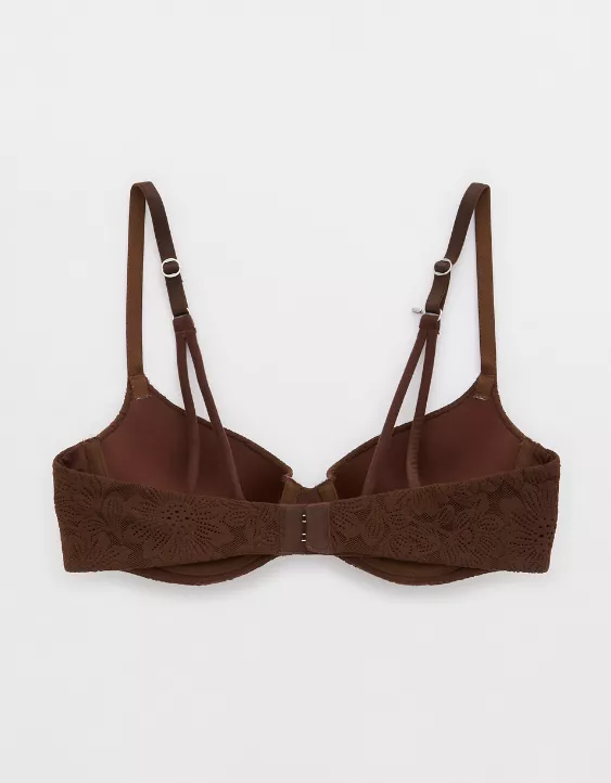 Aeo Sunnie Bloom Lace Demi Push Up Bra