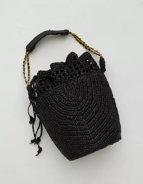 Aeo Zanatany Concepts Buckety Raffia Bag