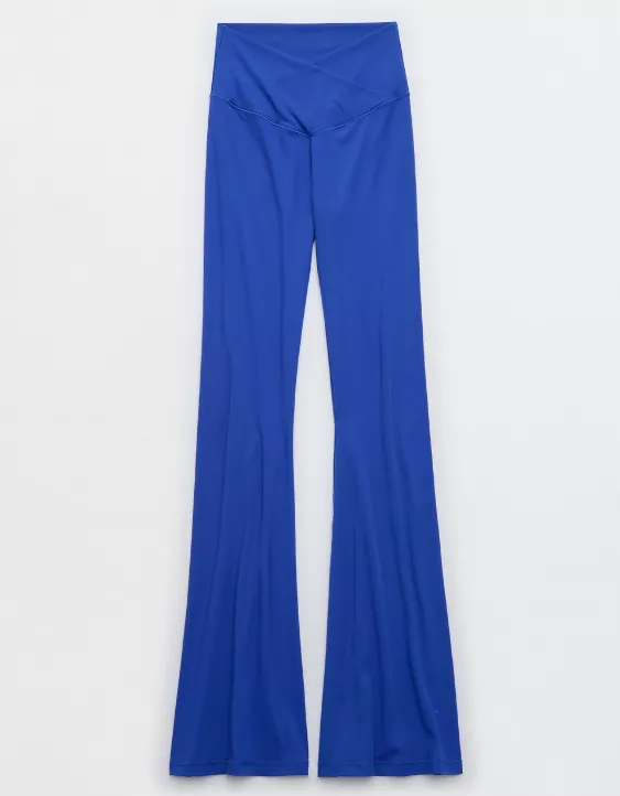 Aeo OFFLINE By Aerie Real Me High Waisted Crossover Flare Legging