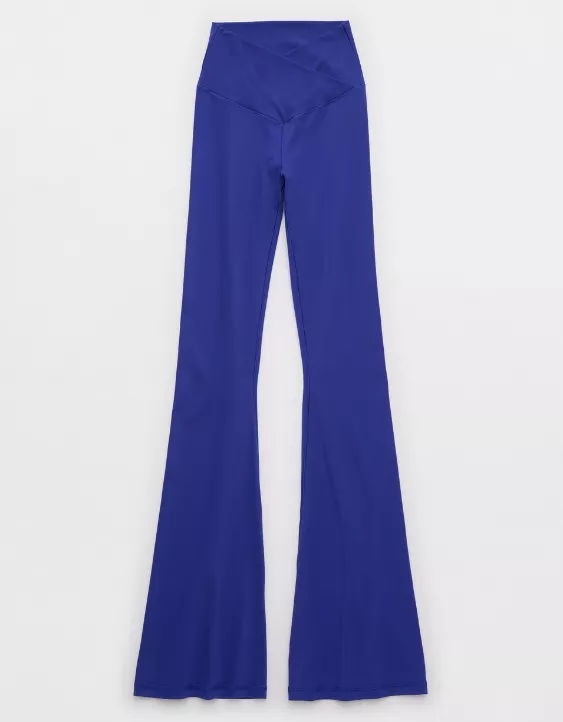 Aeo OFFLINE By Aerie Real Me High Waisted Crossover Flare Legging