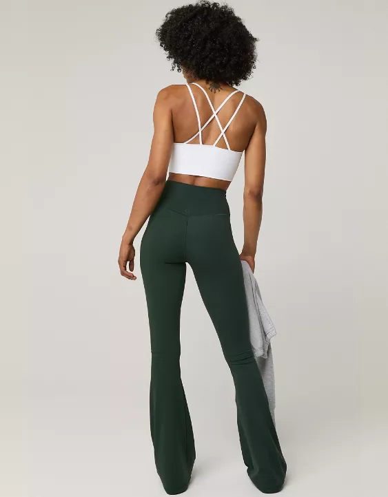 Aeo OFFLINE By Aerie Real Me High Waisted Crossover Flare Legging
