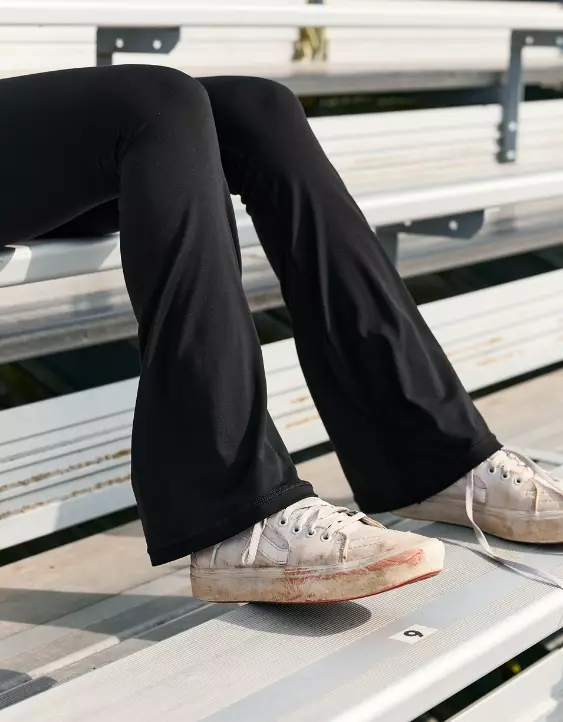 Aeo OFFLINE By Aerie Real Me High Waisted Crossover Flare Legging