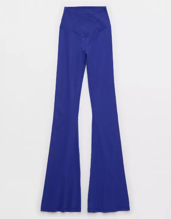 Aeo OFFLINE By Aerie Real Me High Waisted Crossover Flare Legging