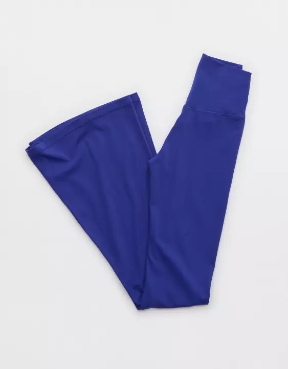 Aeo OFFLINE By Aerie Real Me High Waisted Crossover Flare Legging