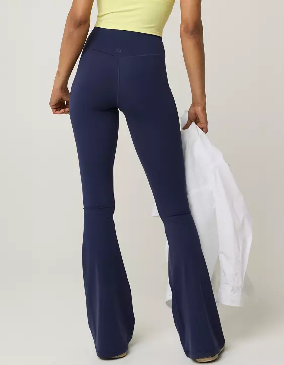 Aeo OFFLINE By Aerie Real Me High Waisted Crossover Flare Legging