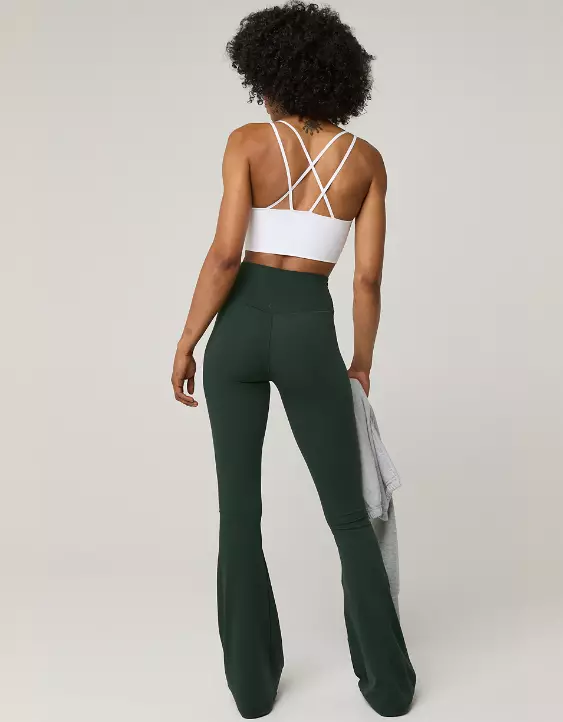 Aeo OFFLINE By Aerie Real Me High Waisted Crossover Flare Legging