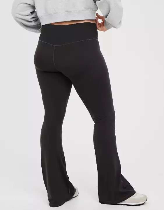 Aeo OFFLINE By Aerie Real Me High Waisted Crossover Flare Legging