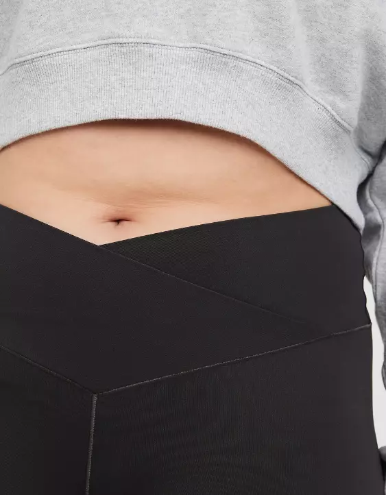 Aeo OFFLINE By Aerie Real Me High Waisted Crossover Flare Legging