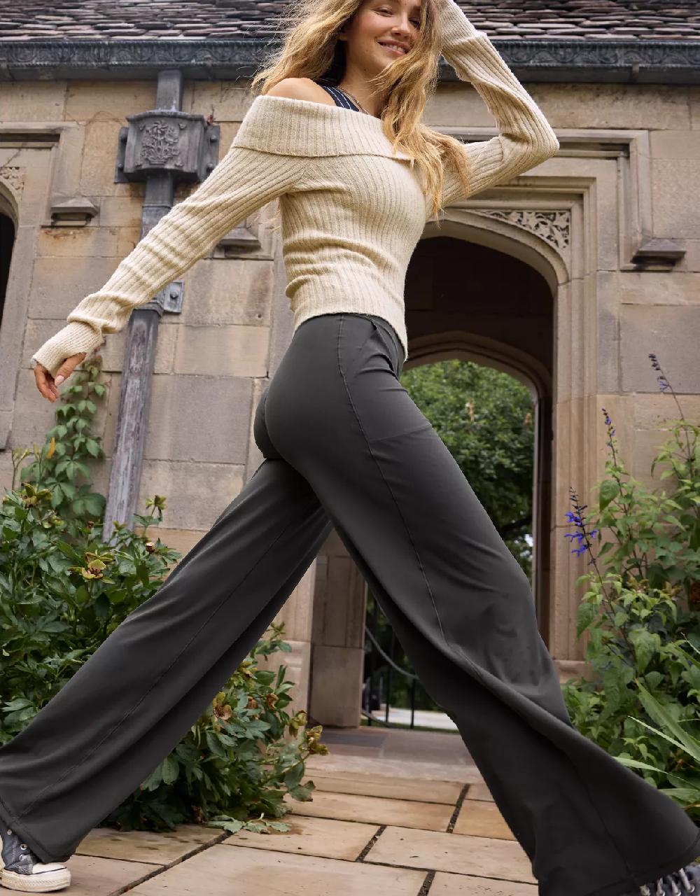 aeo OFFLINE By Aerie Real Me XTRA High Waisted Trouser