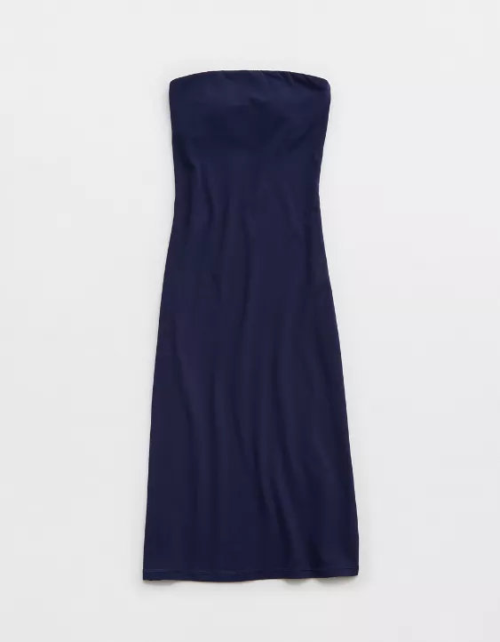 Aeo OFFLINE By Aerie Real Me XTRA Night Out Midi Tube Dress