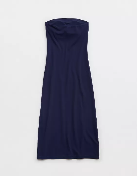 Aeo OFFLINE By Aerie Real Me XTRA Night Out Midi Tube Dress