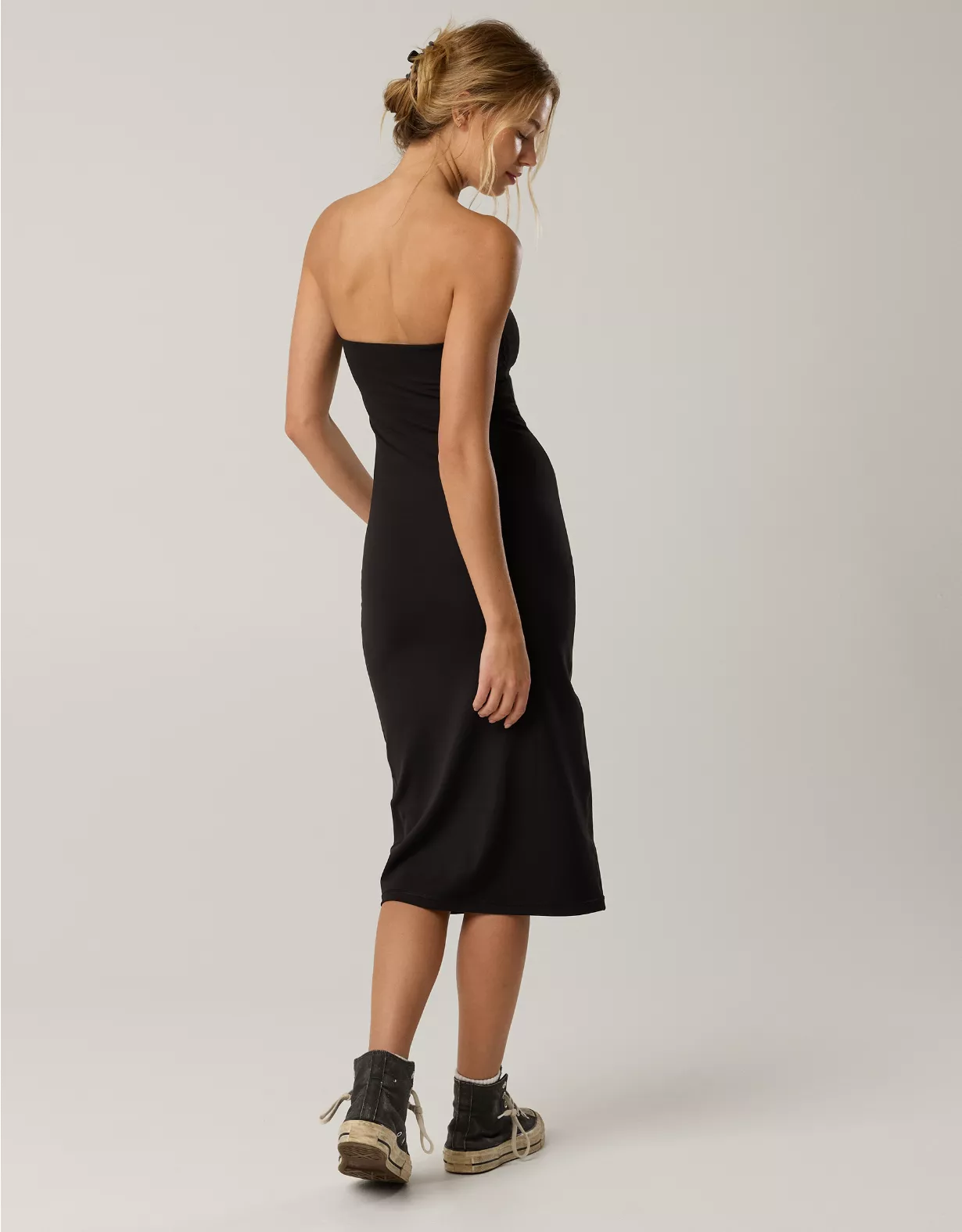 aeo OFFLINE By Aerie Real Me XTRA Night Out Midi Tube Dress