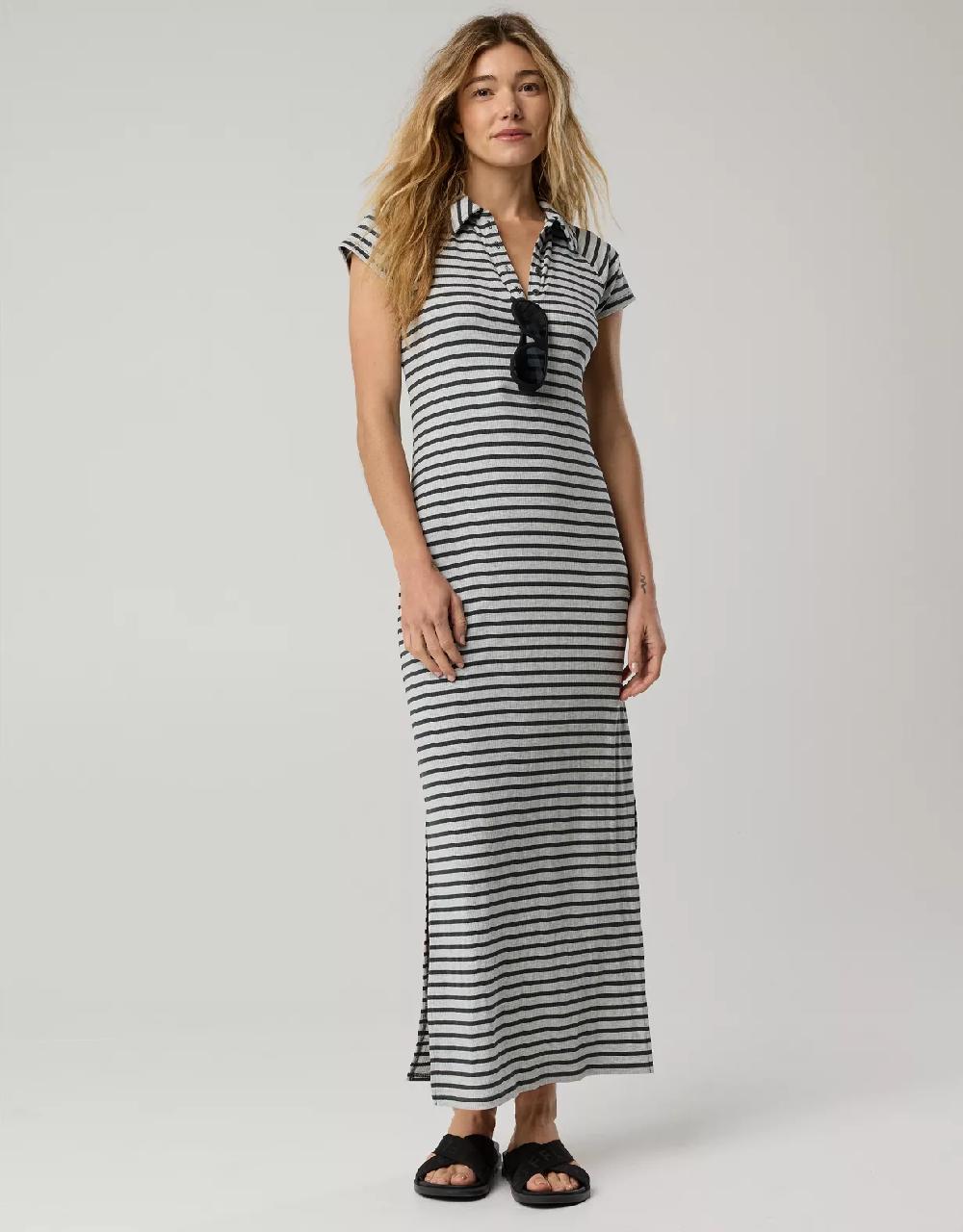 aeo OFFLINE By Aerie Thumbs Up Heavyweight Polo Maxi Dress