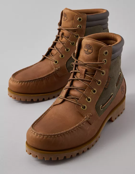 Aeo Timberland X AE Oakwell Leather Mid Lace-Up Boot