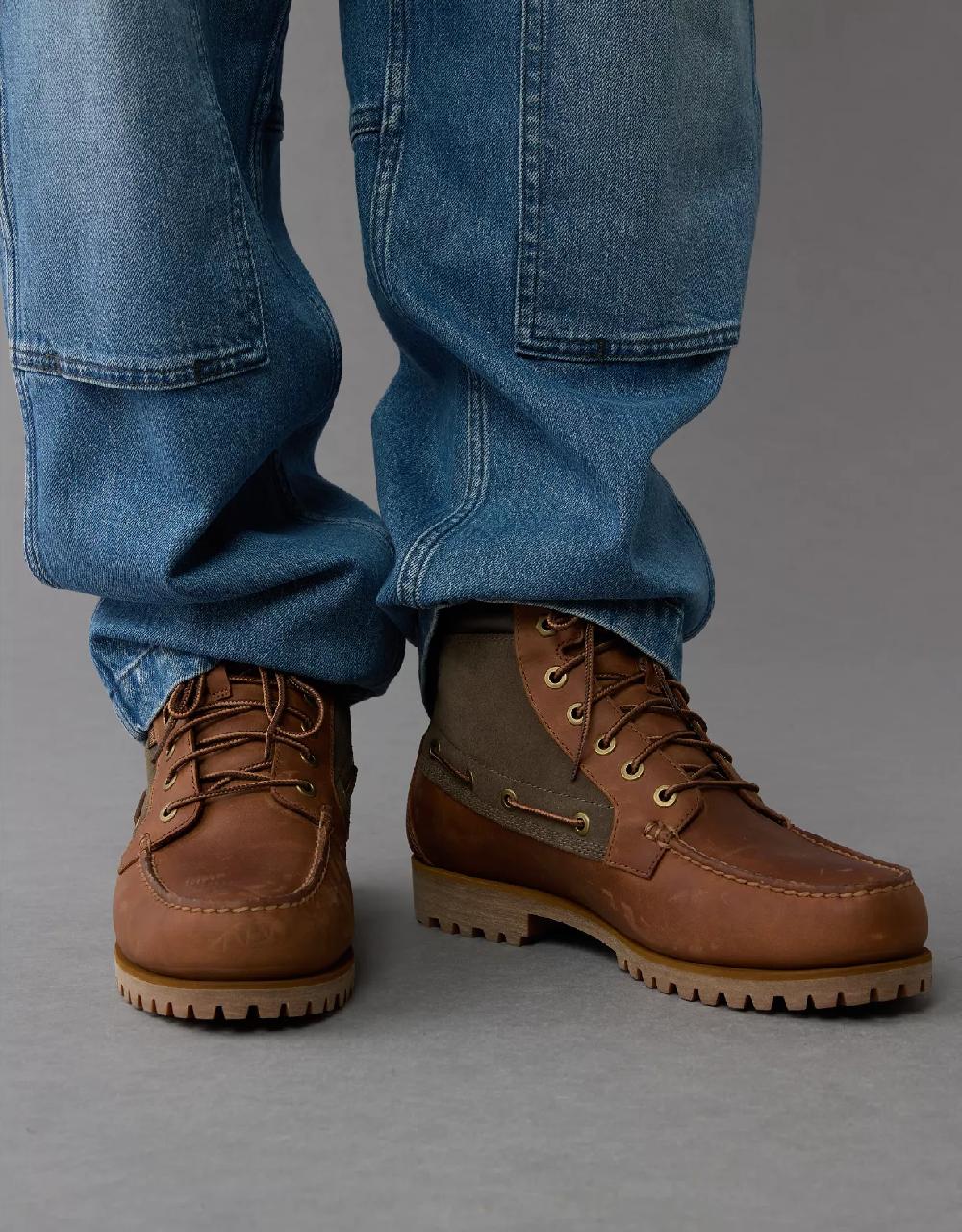 aeo Timberland x AE Oakwell Leather Mid Lace-Up Boot