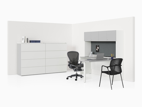 aeron Canvas Metal Desk