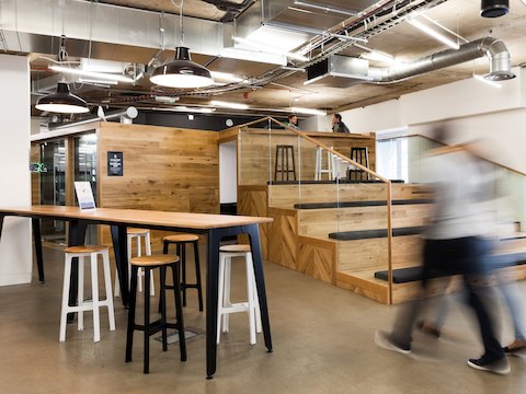 Aeron Fold Bar Height Table