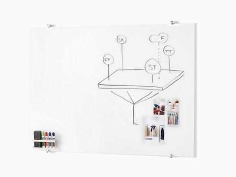 Aeron Glass White Board