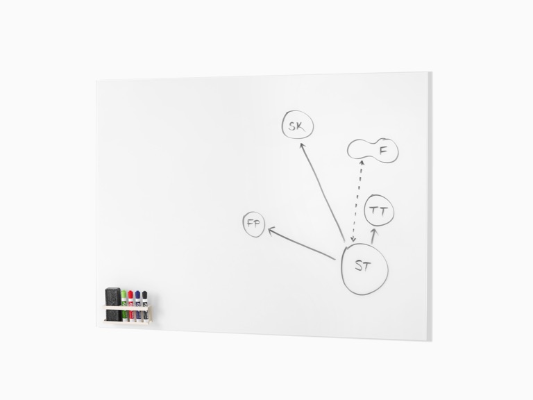 aeron Glass White Board