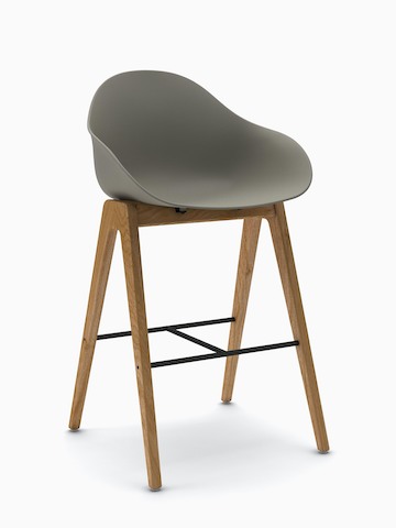 Aeron Ruby Wood Stool
