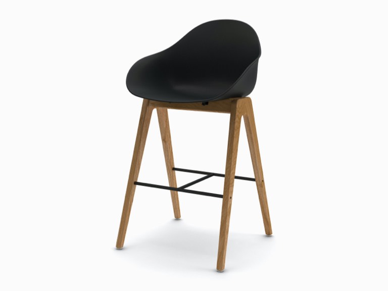aeron Ruby Wood Stool