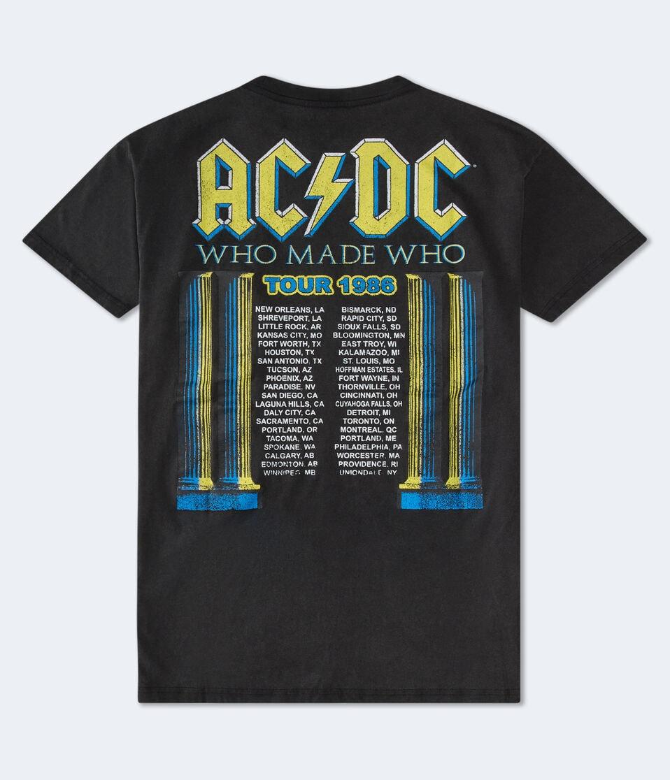 Aéropostale AC/DC Who Made Who Tour Relaxed Graphic Tee Washed Black