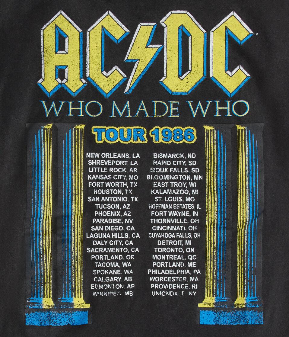 Aéropostale AC/DC Who Made Who Tour Relaxed Graphic Tee Washed Black