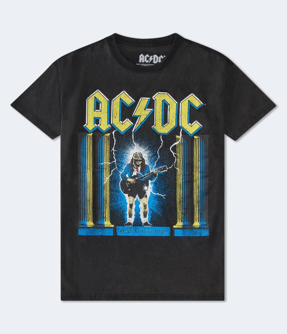 aéropostale AC/DC Who Made Who Tour Relaxed Graphic Tee washed black