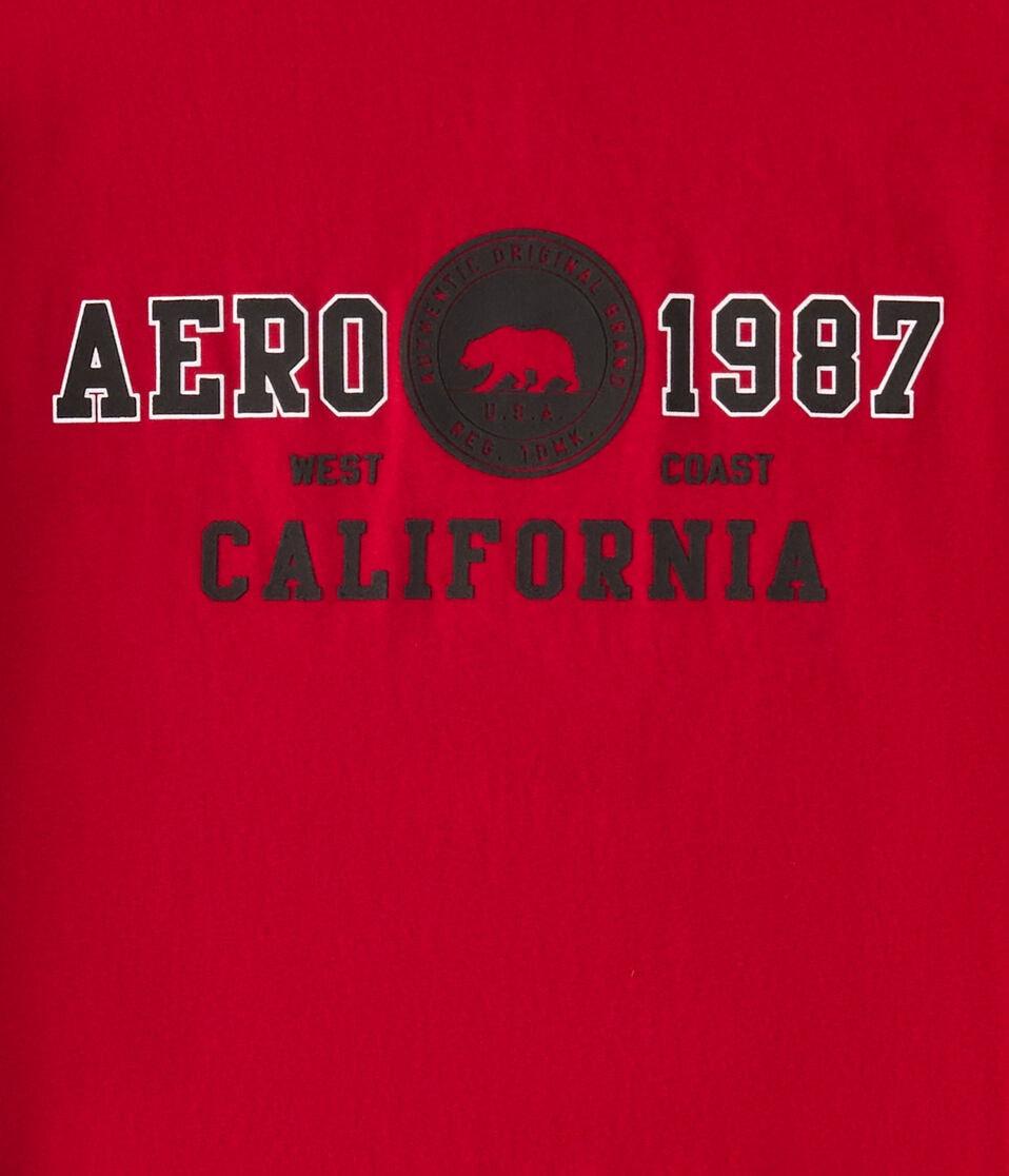 Aéropostale Aero 1987 Cali Bear Graphic Tee Grenadine