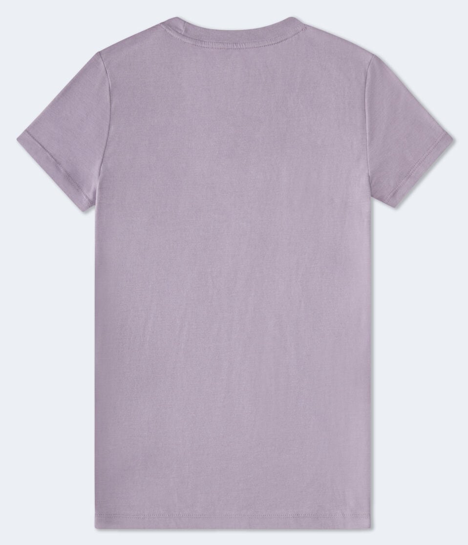 Aéropostale Aero 87 Cherries Flocked Graphic Tee Red Plum