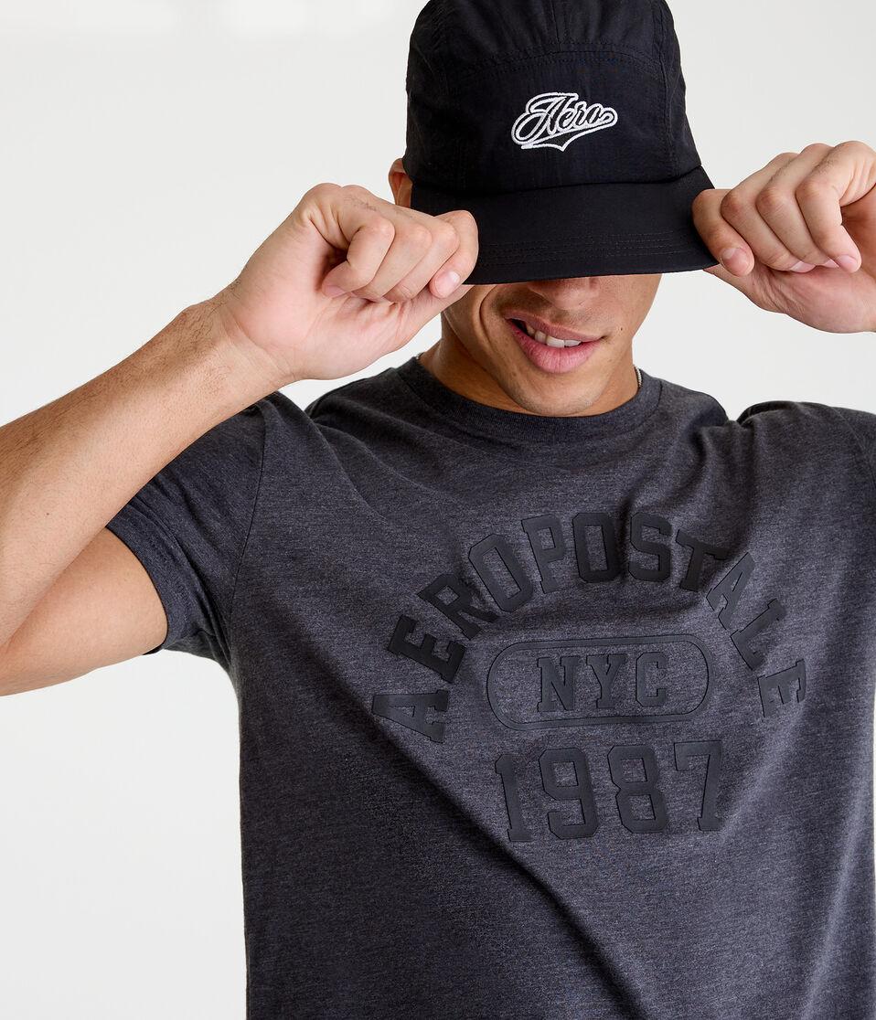 Aéropostale Aero Arch 1987 Graphic Tee Charcoal Heather Grey