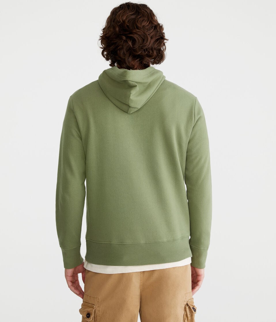 Aéropostale Aero Athletics Crest Pullover Hoodie Everglade Olive