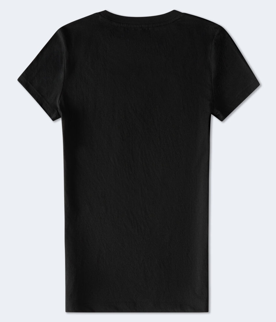 Aéropostale Aero Butterflies Foil Graphic Tee Black Fox