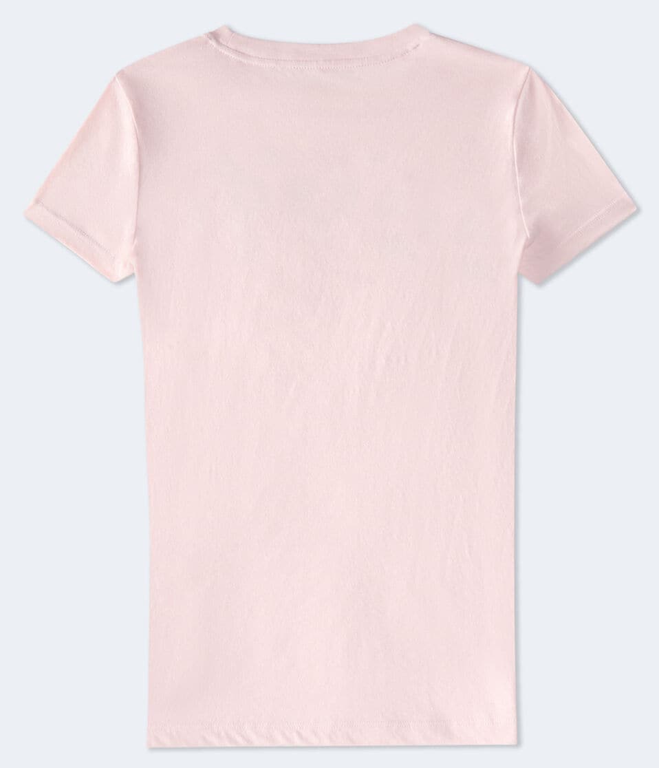 Aéropostale Aero Butterflies Foil Graphic Tee Peach Whip